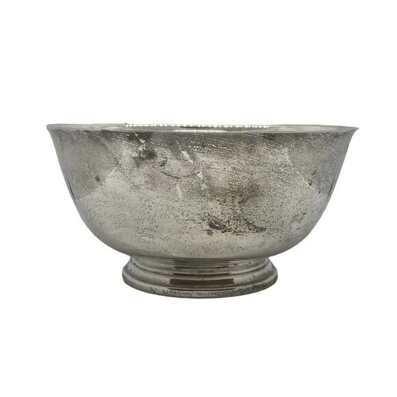 Oneida 8" Silver Plate Fruit Bowl Vintage Paul Revere Reproduction Center Piece - Picture 5 of 12